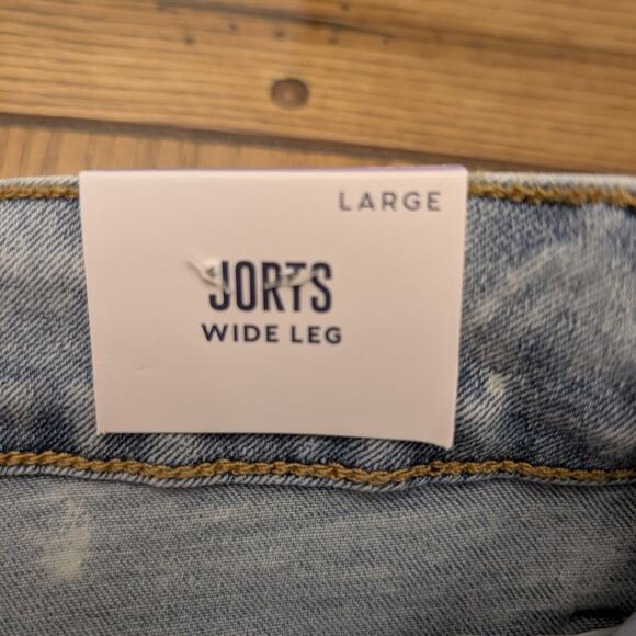 Women's WAX Jean Wide Leg Jorts Light blue Size Multipule - Picture 4 of 8